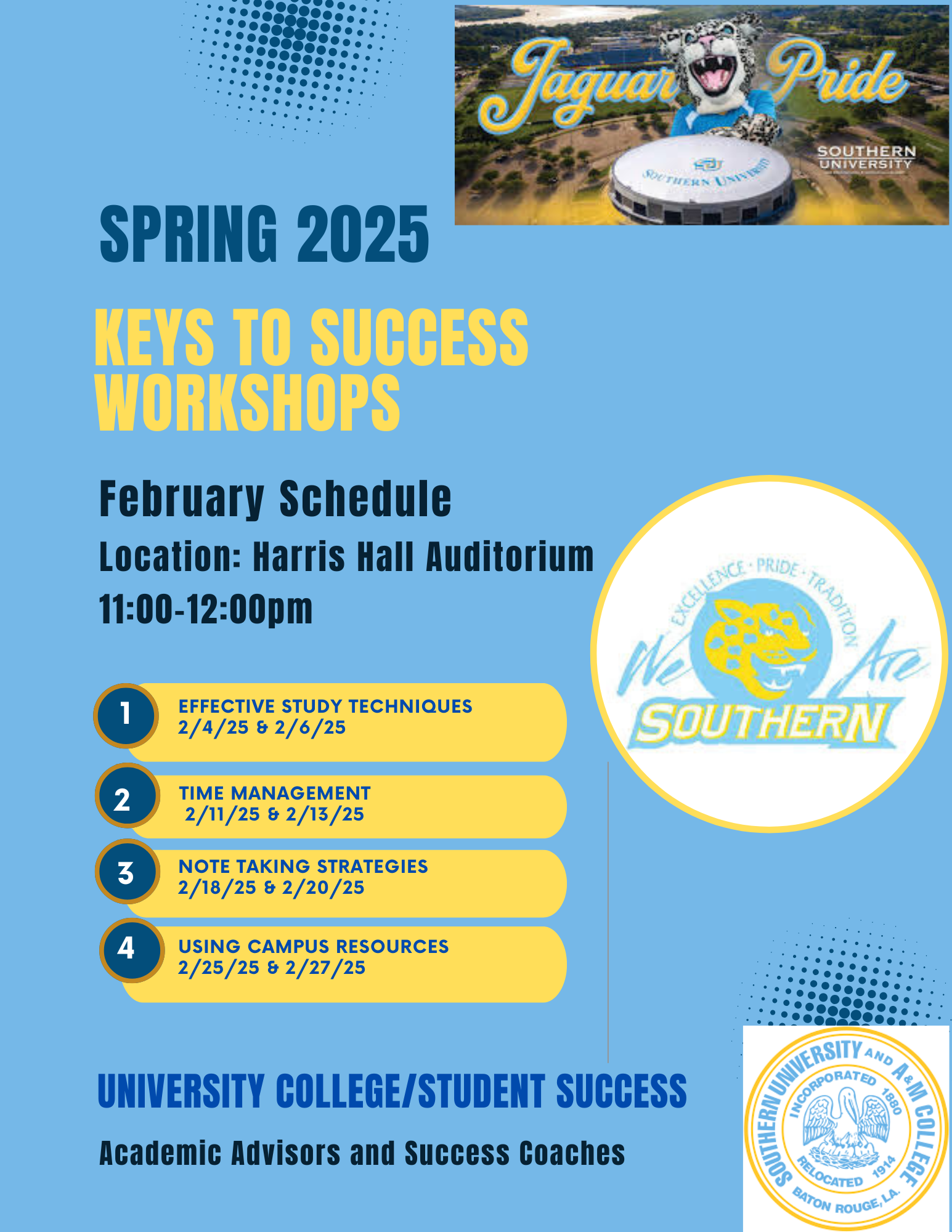 Keys to Success Workshops Flyer